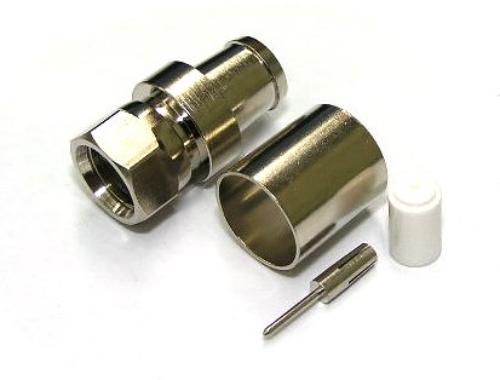 F Plug Crimp 10C with Pin and Insulator